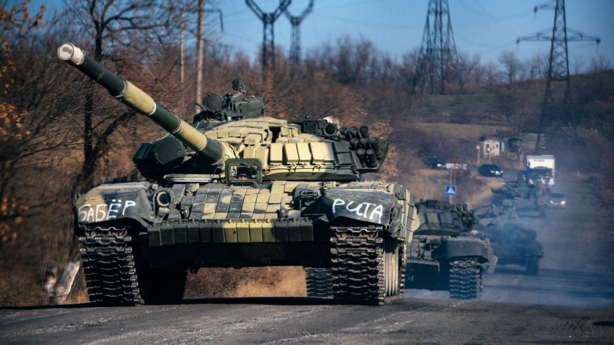 Российские танки на Донбассе