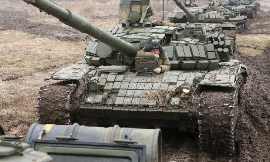 Танки т72 колонна