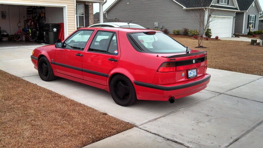 Saab 9000 Aero Red