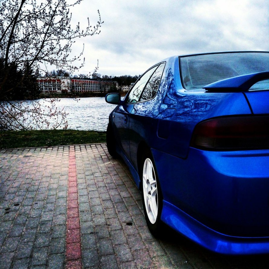 Candy Blue Subaru