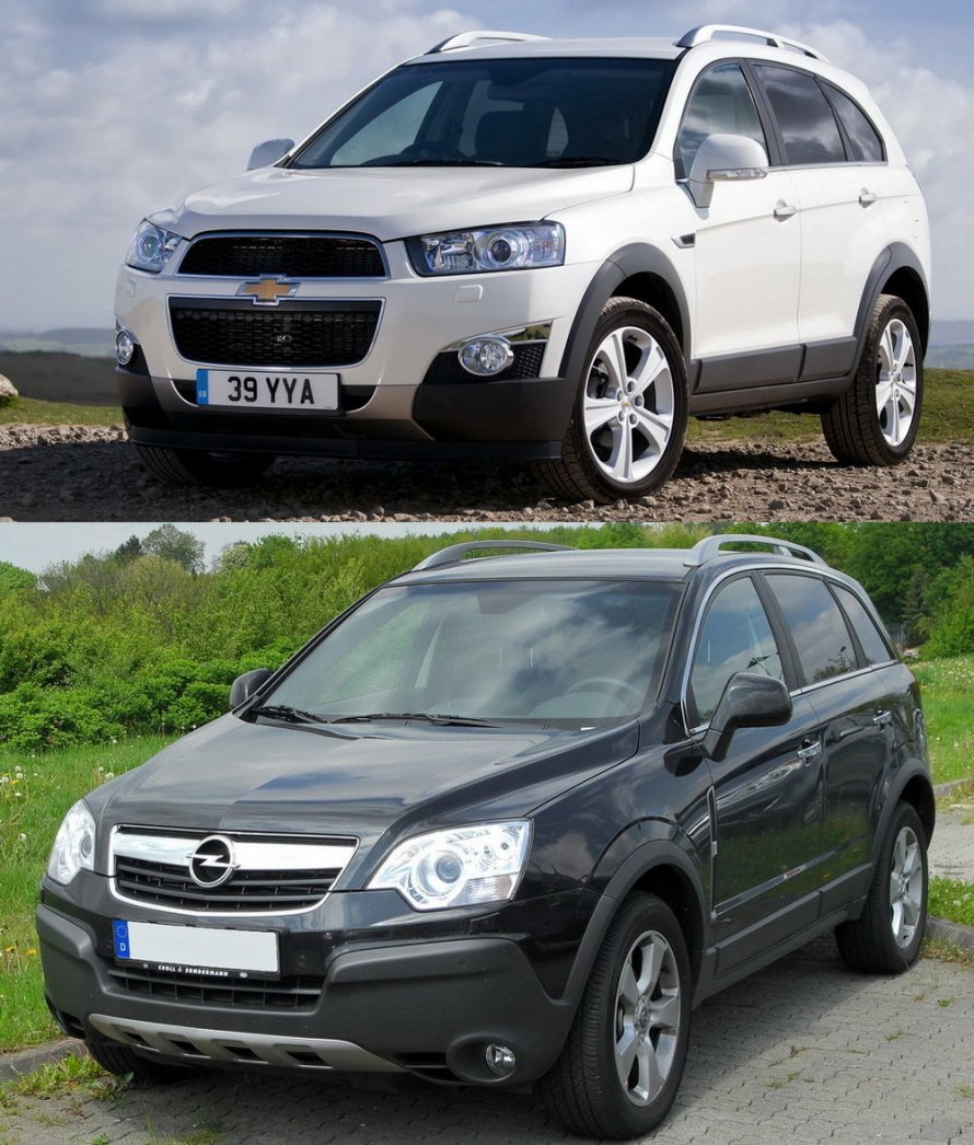 Opel Antara и Chevrolet Captiva
