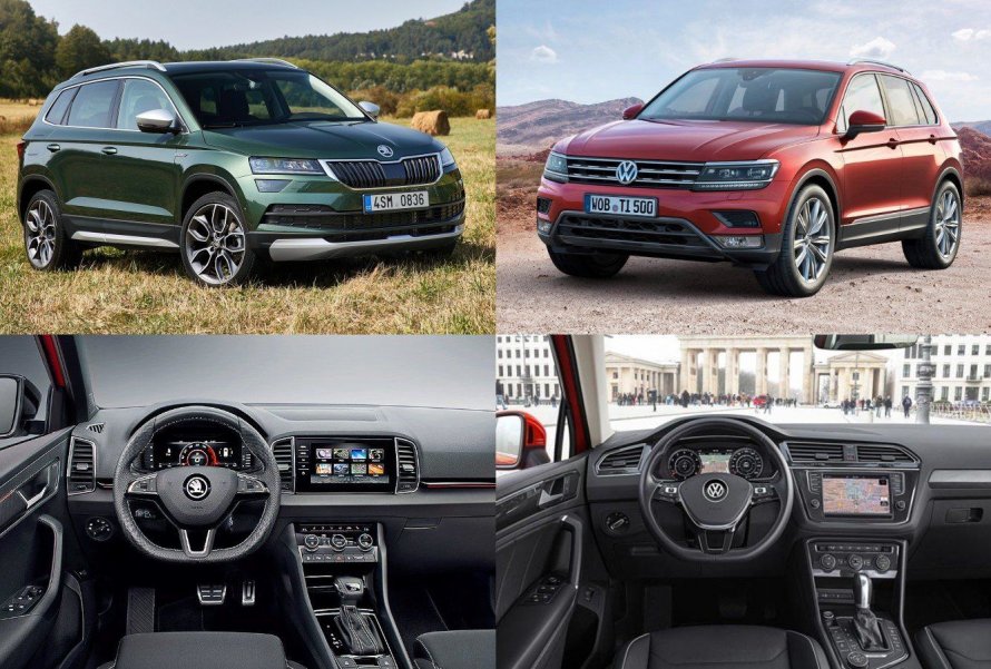 Skoda Karoq и Volkswagen Tiguan
