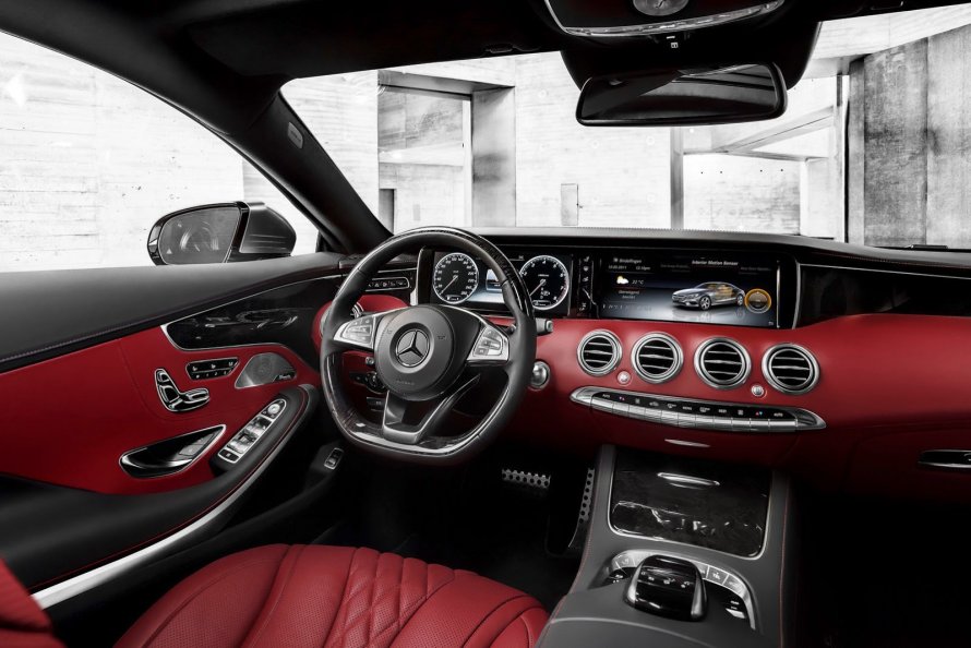 Мерседес s500 купе красный