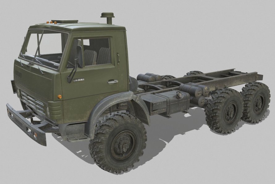 КАМАЗ 4310 3d модель