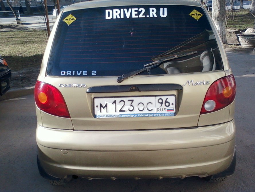 Daewoo Matiz вид сзади