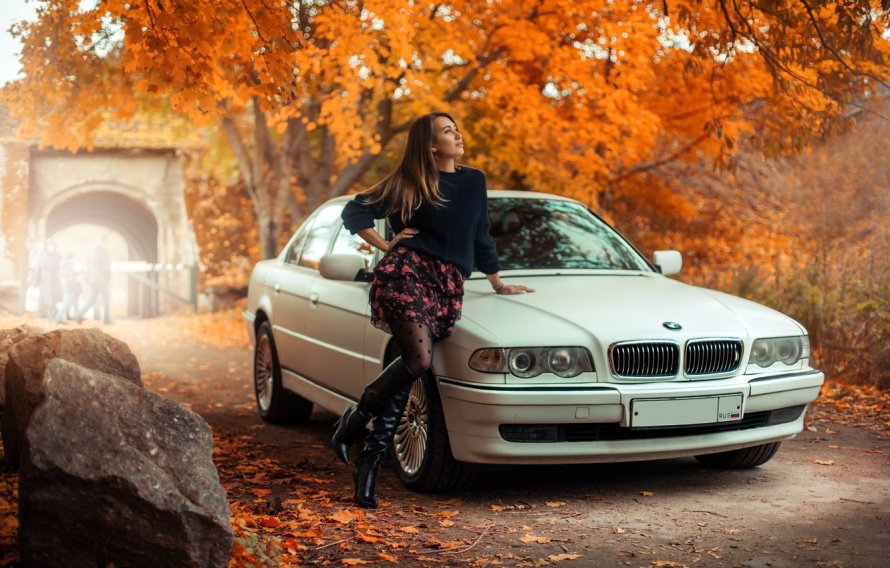 HD BMW e38 осень