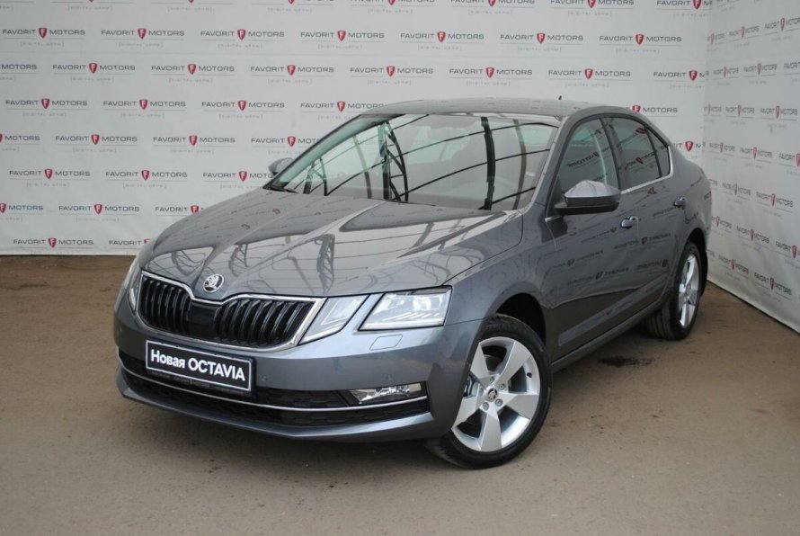 Skoda Octavia a7 Рестайлинг серая