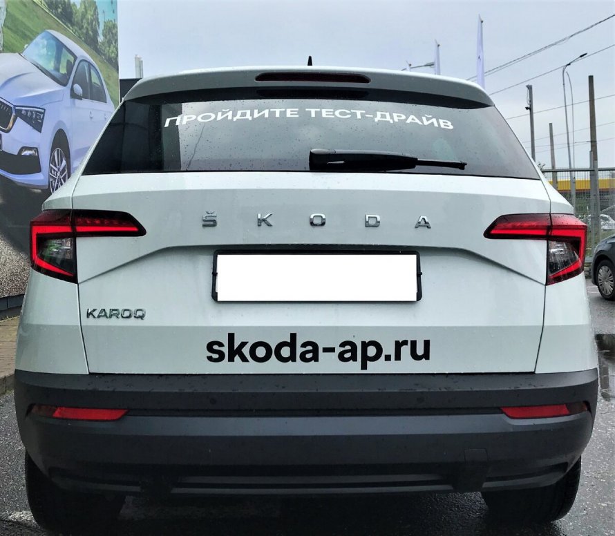 Skoda Karoq вид сзади