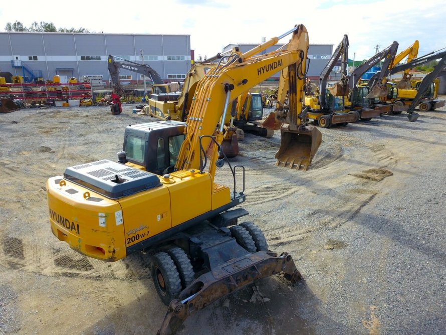 Экскаватор колесный Hyundai r200w