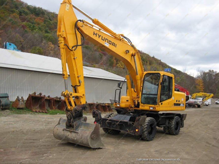 Экскаватор колесный Hyundai r140w