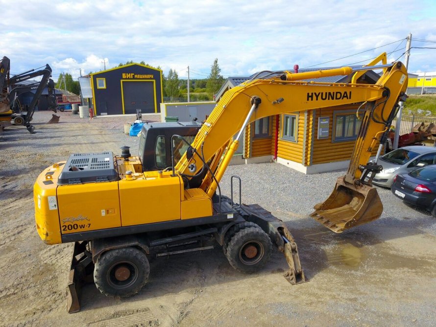 Экскаватор колёсный Hyundai r200w-7