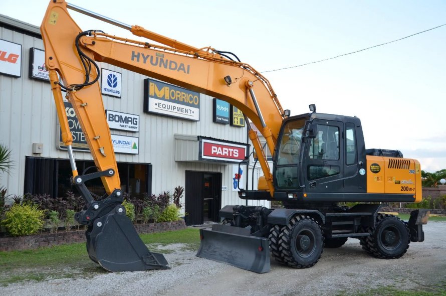 Экскаватор колесный Hyundai r200w