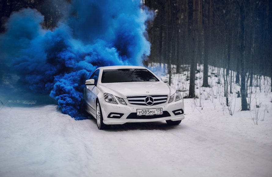 Mercedes Benz e class зима