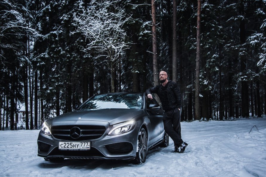 Мерседес w205 зима обои
