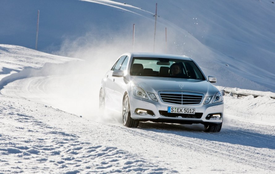 W212 Мерседес зима