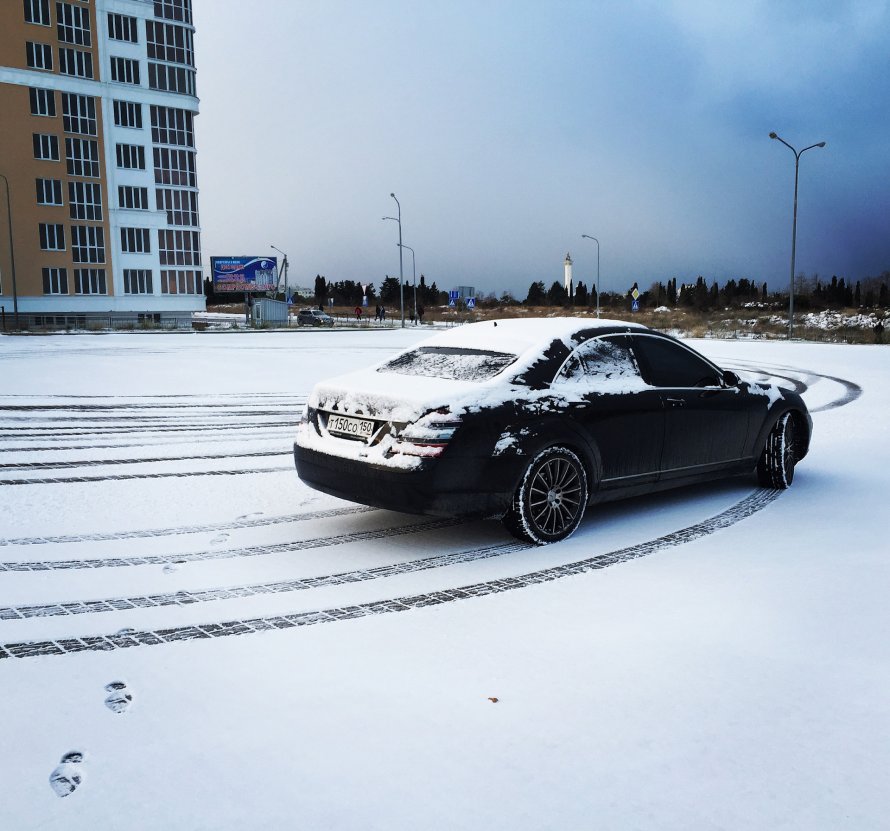 Мерседес 221 зима
