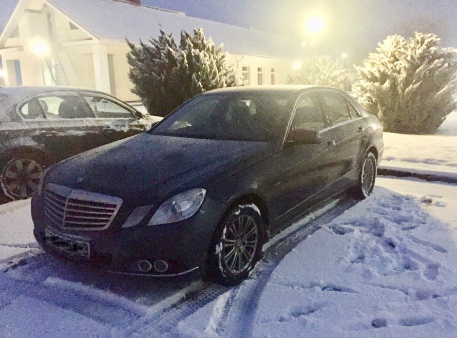 W212 Мерседес зима