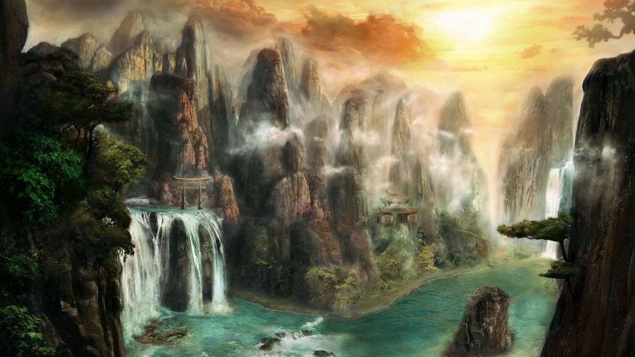 Final Fantasy 15 город на воде