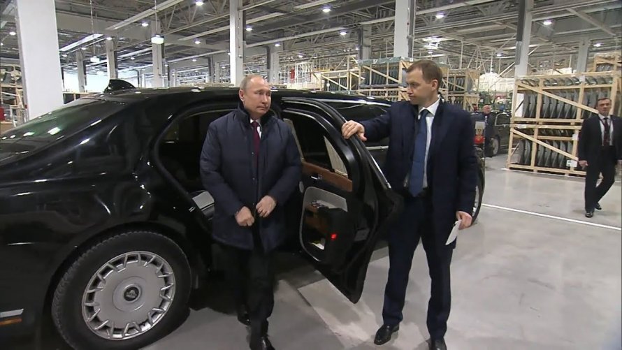 Путин на заводе Мерседес