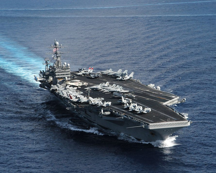 USS Kitty Hawk и USS John f. Kennedy фото со спутника