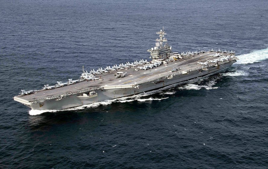USS Kitty Hawk и USS John f. Kennedy фото со спутника