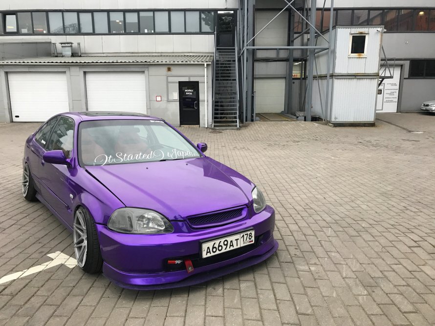 Honda Civic 6 фиолетовый
