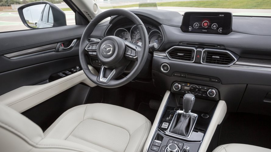 Mazda CX 5 белый салон