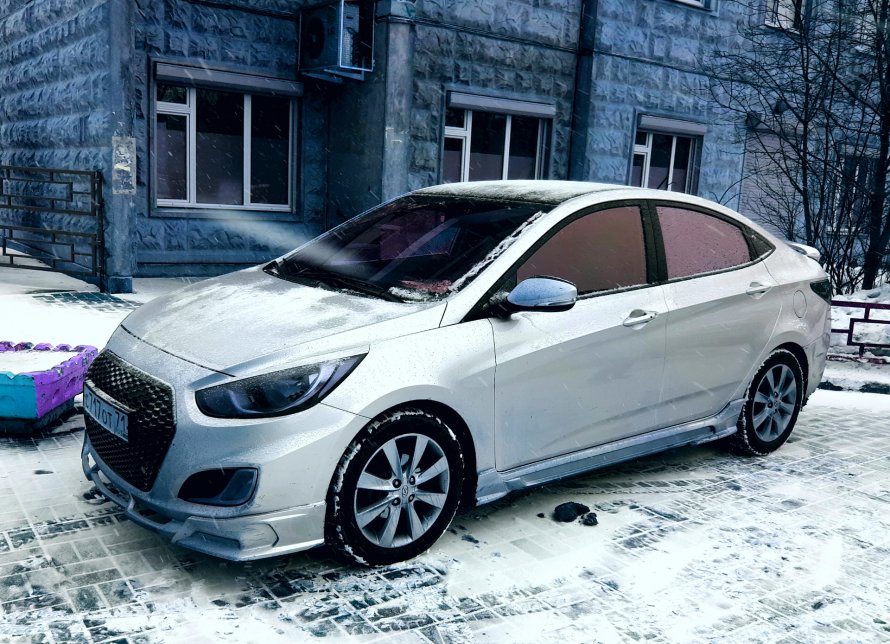 Hyundai Solaris 2012 обвес