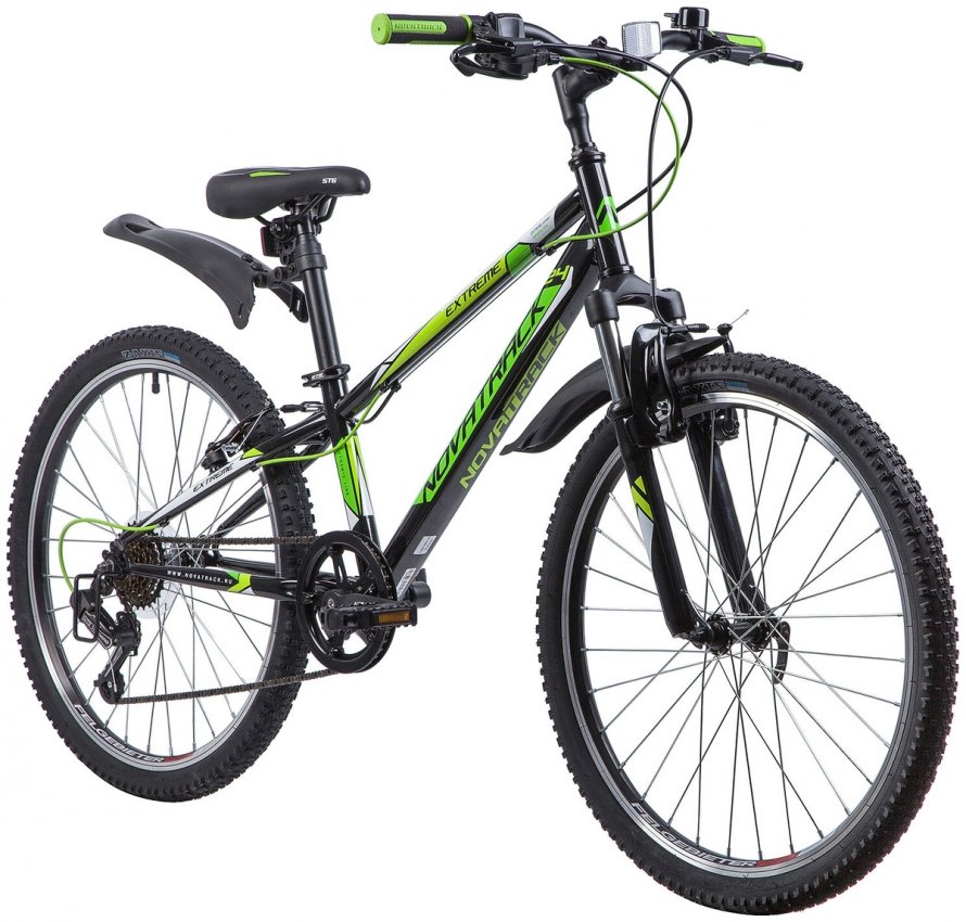 Велосипед горный extreme 24" 10д. 6ск ty21/rs35/SG-6si черный 117110