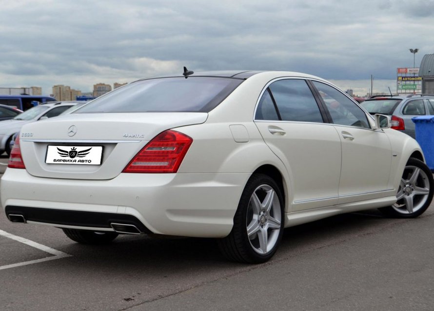 Мерседес s221 белый