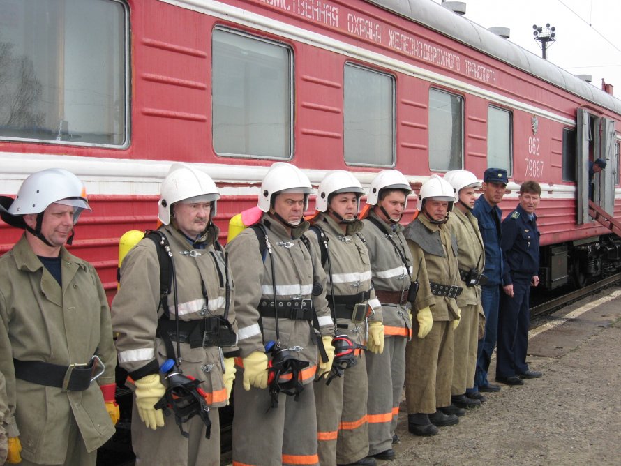 Пожарный поезд МЧС
