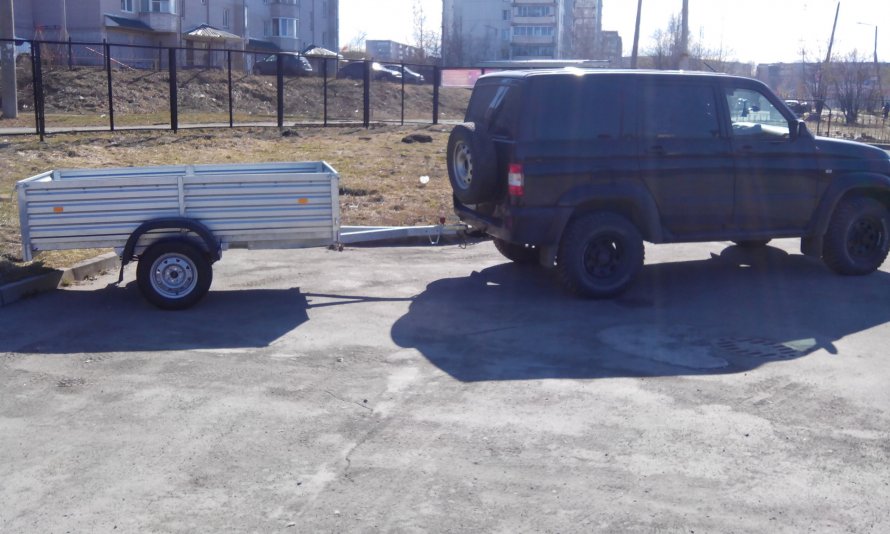 УАЗ Патриот с прицепом 8136