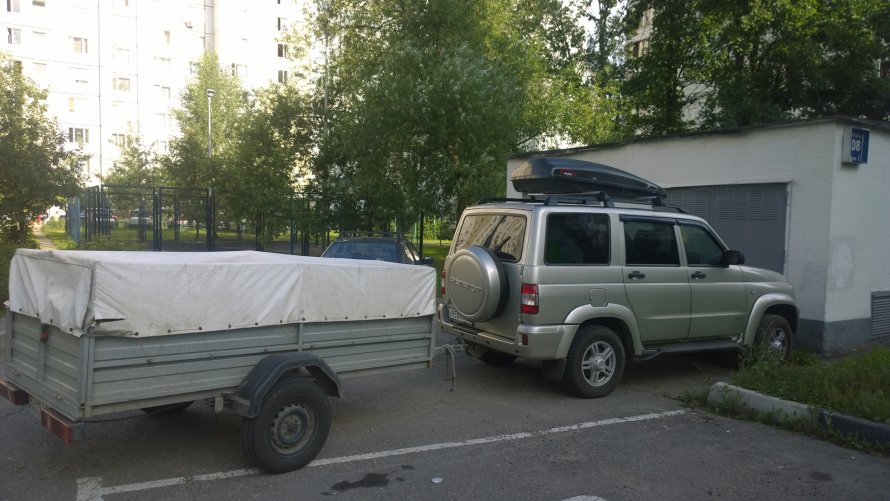 УАЗ Патриот карго с прицепом