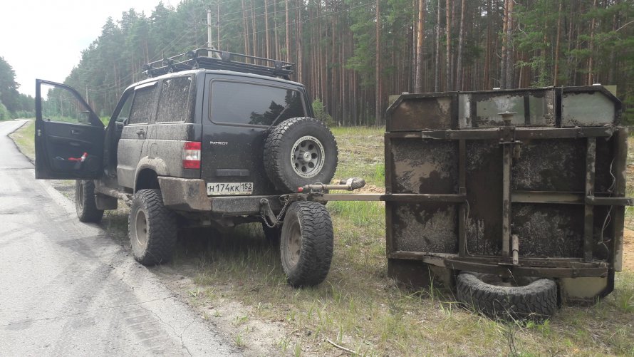 УАЗ С прицепом 3500кг
