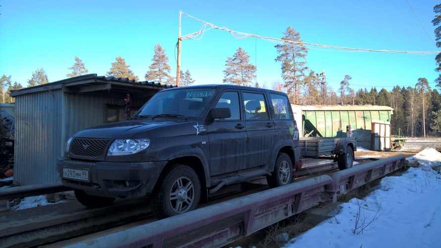 УАЗ Патриот прицеп дом