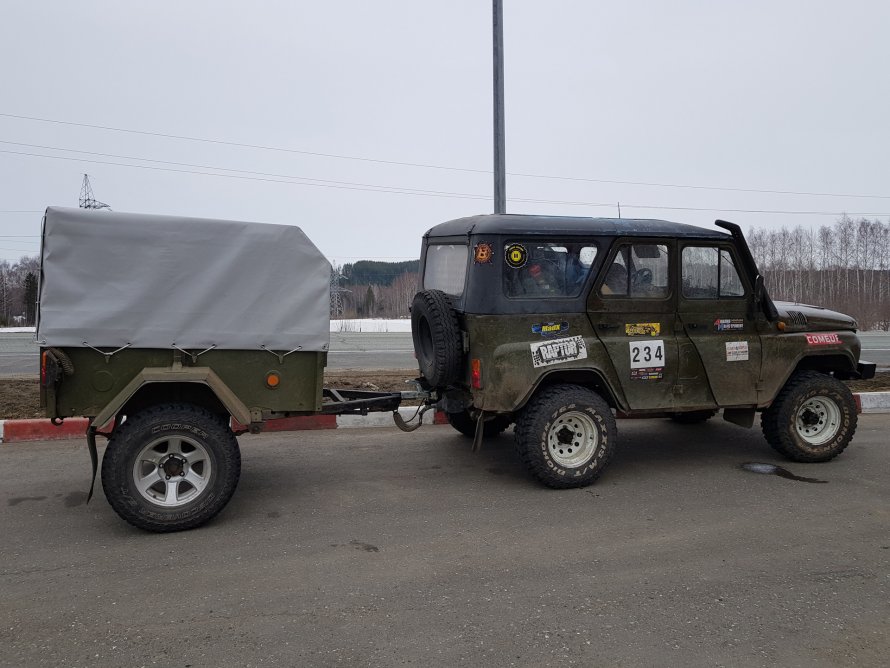УАЗ 31512 С прицепом