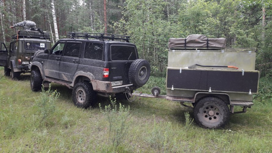 УАЗ 31512 С прицепом