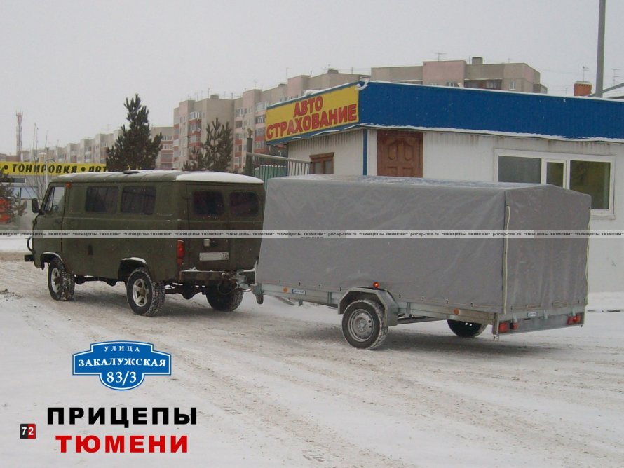 УАЗ Буханка с прицепом