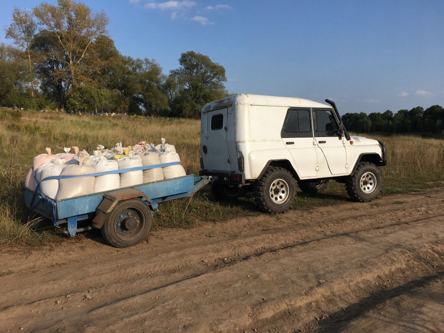УАЗ С прицепом 3500кг