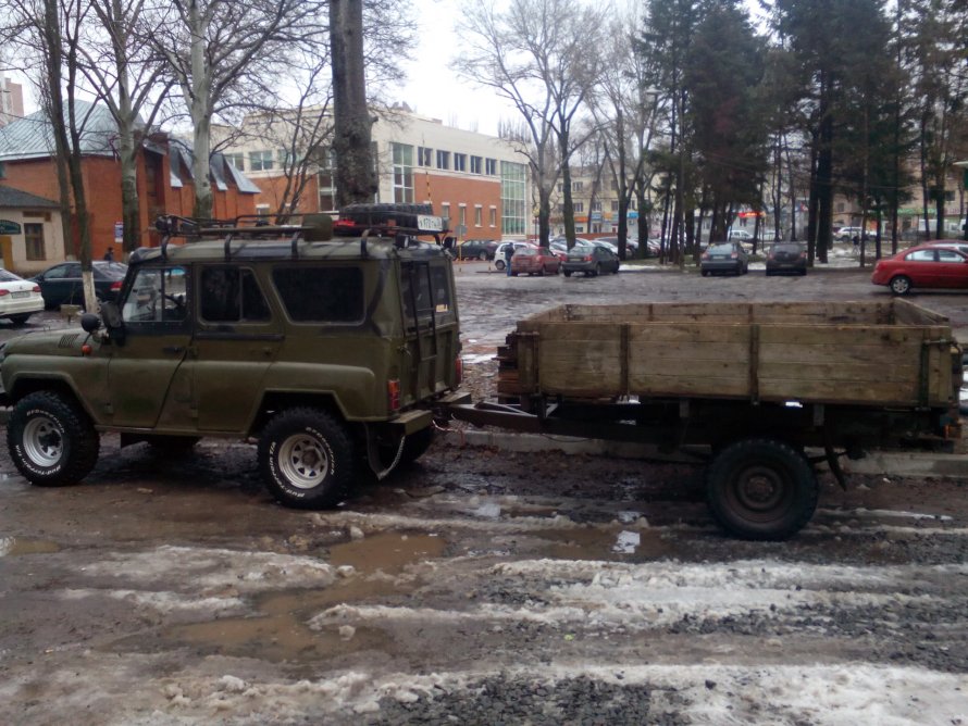 УАЗ 31519 С прицепом