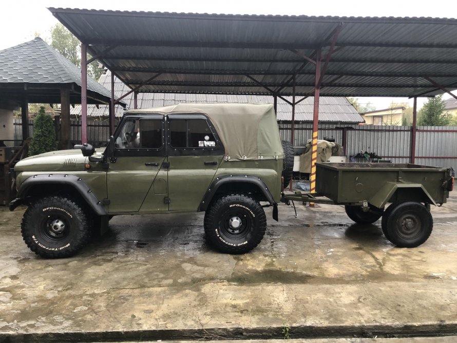 УАЗ 31512 С прицепом
