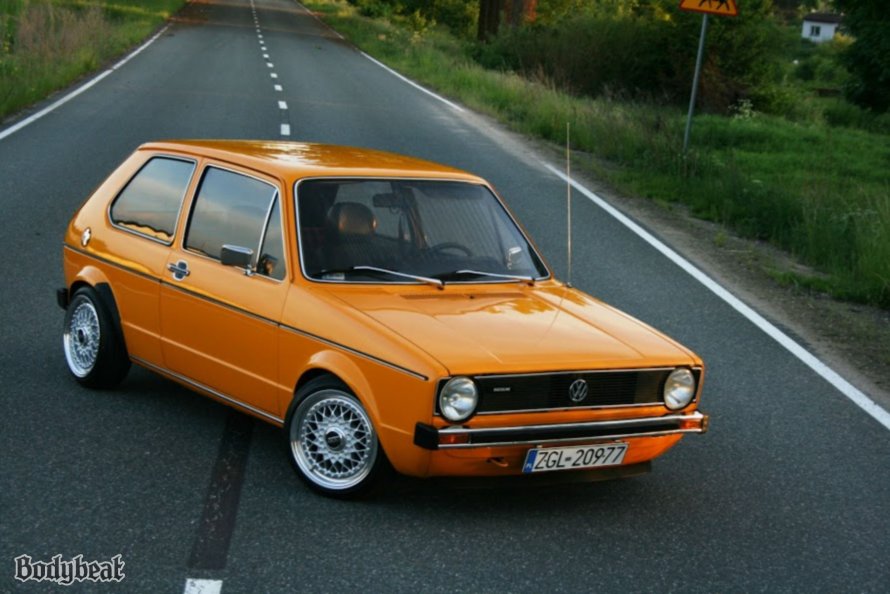 VW Golf mk1 Yellow