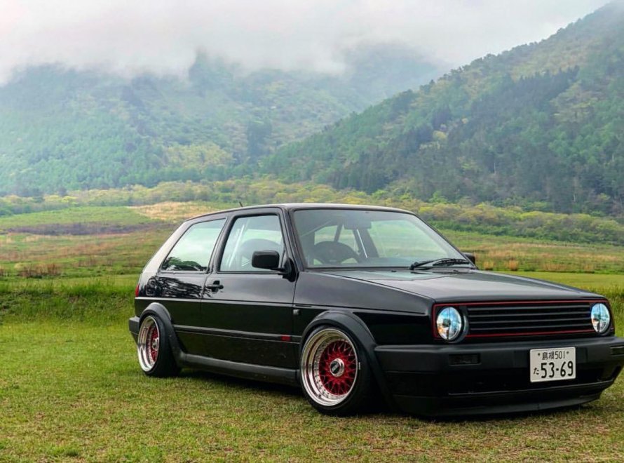 Volkswagen Golf mk2 стэнс