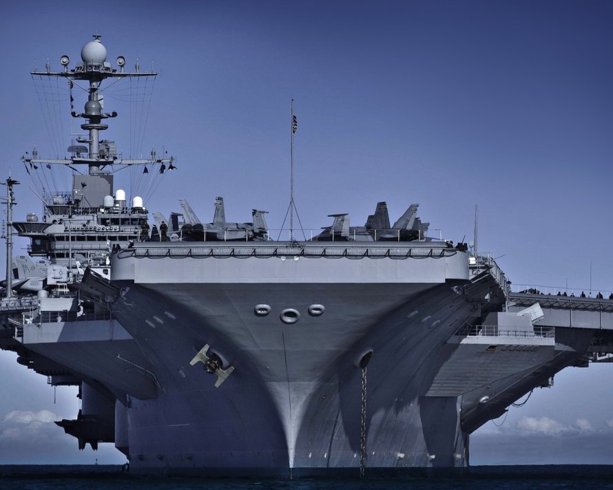 USS Ronald Reagan CVN-76 церемония открытия