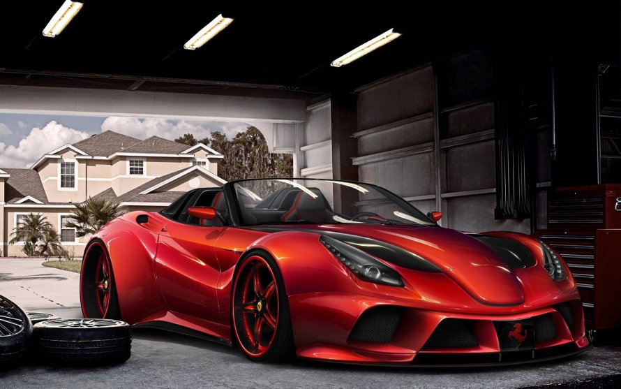 Ferrari Berlinetta Tuning красный