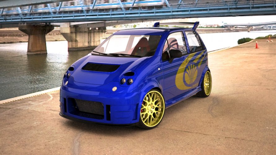 Тюнингованный Daewoo Matiz