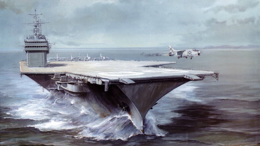 Корабль USS Saratoga (CV-60)