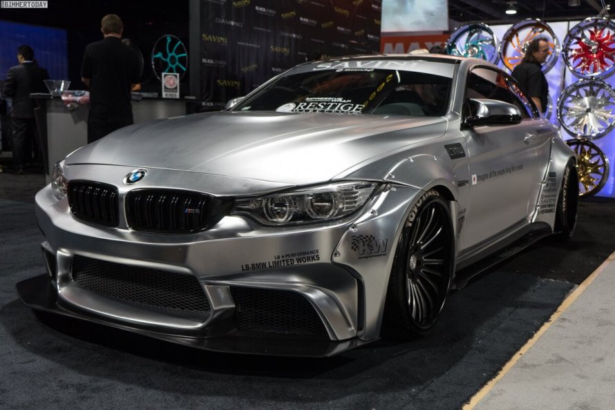 Тюнингованная BMW m4 2014