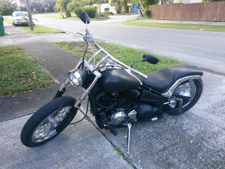 Yamaha Drag Star 650 Custom удлиненное переднее крыло