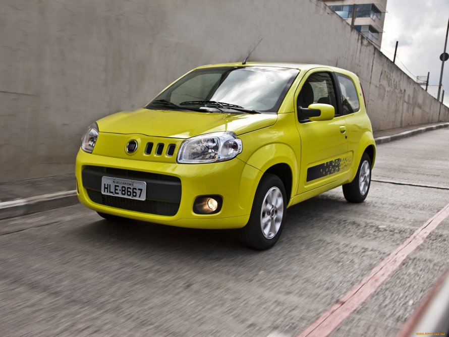 Fiat uno желтый